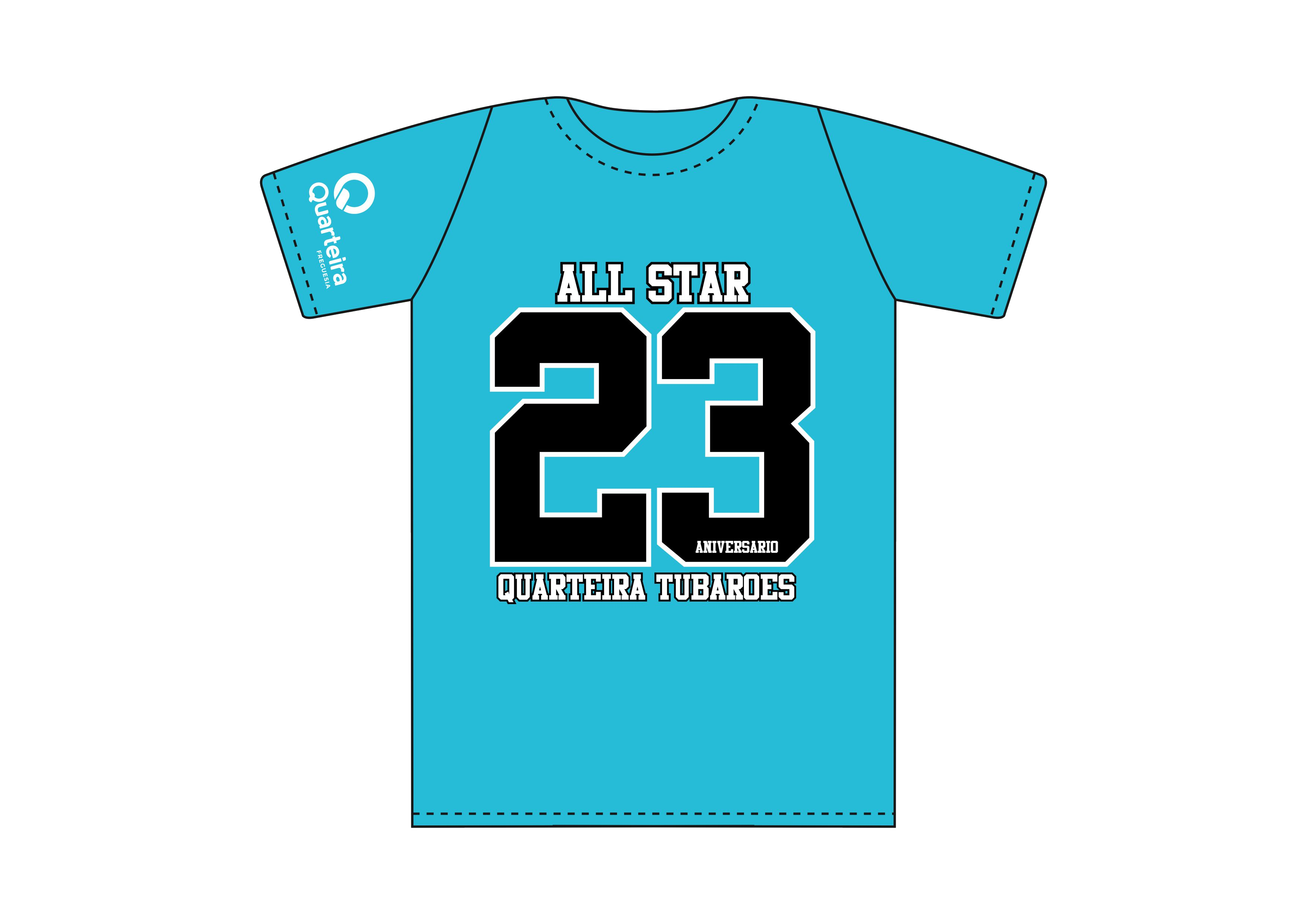 T shirt tubaroes quarteira